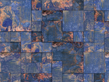 RUSTYBLOCK WPN 523 - Motif panoramic wallpaper by Spaghetti Wall - view 2